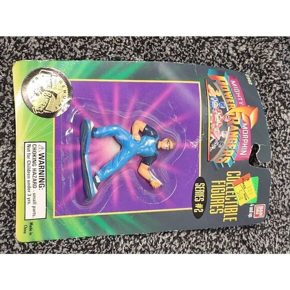 1994 BANDAI SABAN POWER RANGERS COLLECTABLE FIGURES 3" PVC - BLUE RANGER - Picture 2 of 5